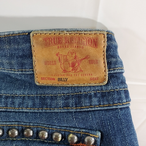 True Religion Billy Studded Boot Cut Jeans - Picture 4 of 6